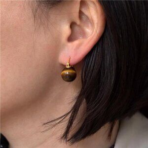 Tiger’s Eye Drop Earrings